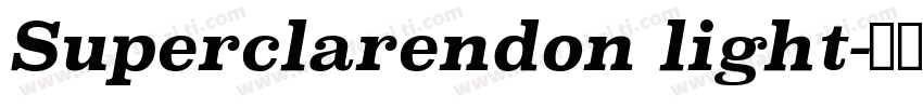 Superclarendon light字体转换
